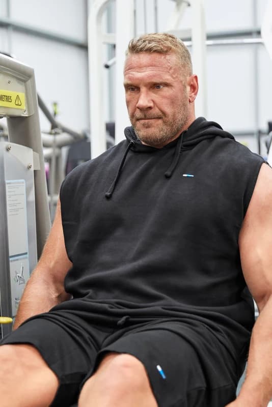 BadRhino BadRhino Men Sleeveless Hoodie in Black Size: 3X-Large Black XXXL Male 5057147755992