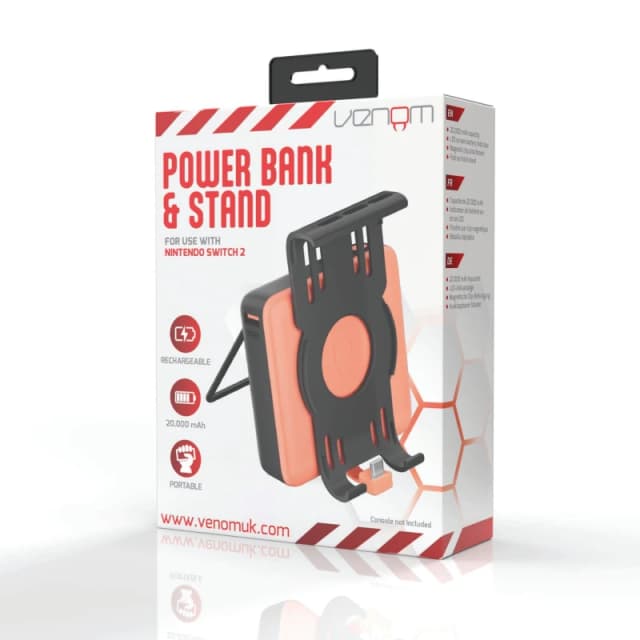 Venom Nintendo Switch 2 Power Bank Stand Charger with Kickstand NS2 unisex One Size