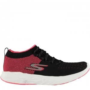 Skechers GoRun 6 Ladies Running Shoes - Black/Hot Pink
