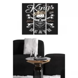 MDF640581124 Multicolor Decorative MDF Painting (3 Pieces)