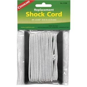 Coghlans Replacement Shock Cord Tent Pole Repair Elastic, 5.5m - White