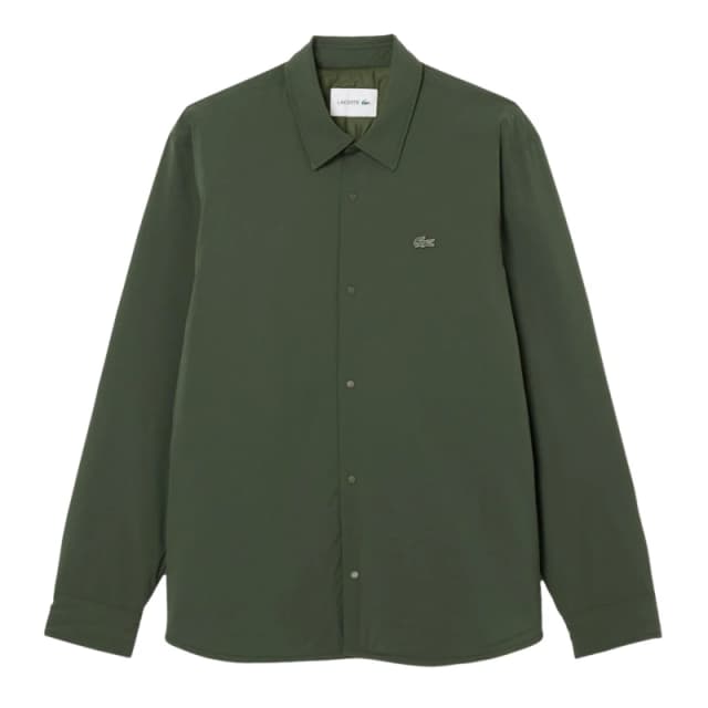 Lacoste Quilted Water-Repellent Overshirt Green male 16.5