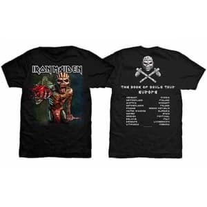 Iron Maiden - The Book of Souls European Tour Unisex Small T-Shirt - Black
