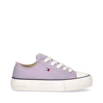 Tommy Hilfiger Beverly Canvas Trainers Junior - Purple