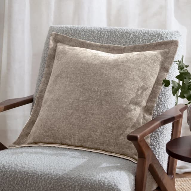 Yard Dune Chenille Filled Cushion Natural 50 X 50Cm, Cream 5025532852991.00