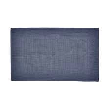 Bedeck of Belfast Blue Cotton 'Noi' Bath Mat - Bath mat 90 x 50cm