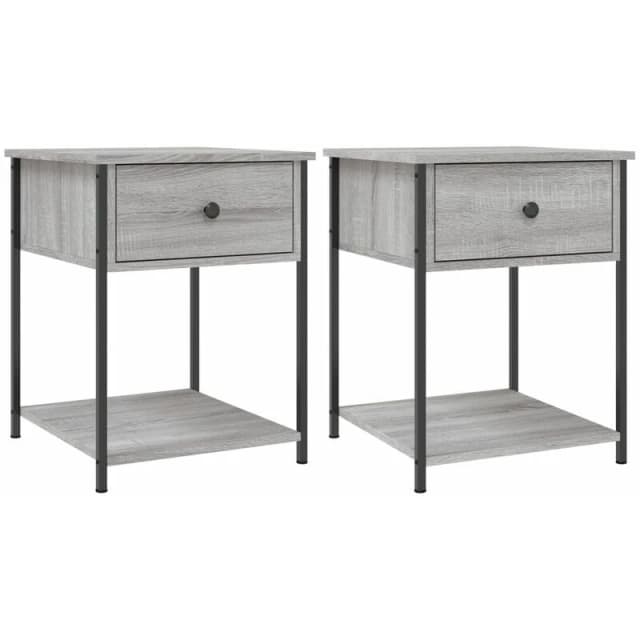 VIDAXL Bedside Tables 2 pcs Grey Sonoma 44x45x58cm Engineered Wood Vidaxl 8720845938093