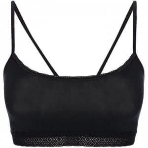 Sloggi Evernew lace crop top - Black