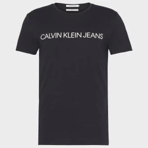 CK Jeans Mens Core Institutional Logo T-Shirt - CK Black - M