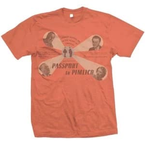 StudioCanal - Passport to Pimlico Unisex Large T-Shirt - Orange