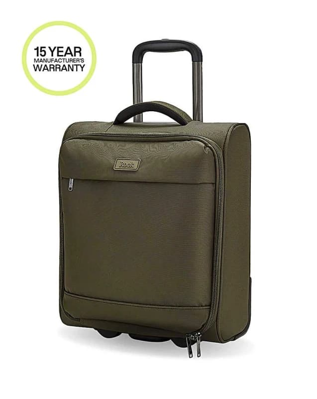 Rock Rock Paris Underseat Suitcase Olive Green - Rock - Size: Underseat Olive Green Underseat UH22502