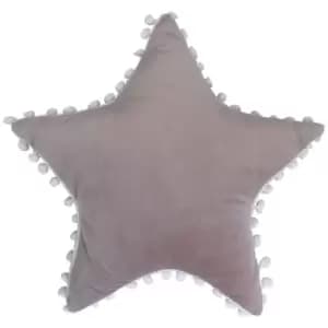 Little Furn. Star Pom Pre-filled Cushion Polyester Blush/White