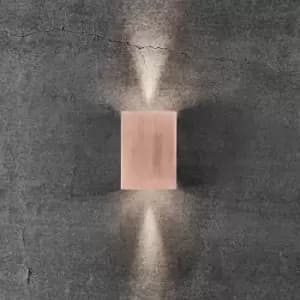 Fold Indoor Outdoor Patio Terrace Bathroom Wall Light in Copper (Diam) 10.6cm