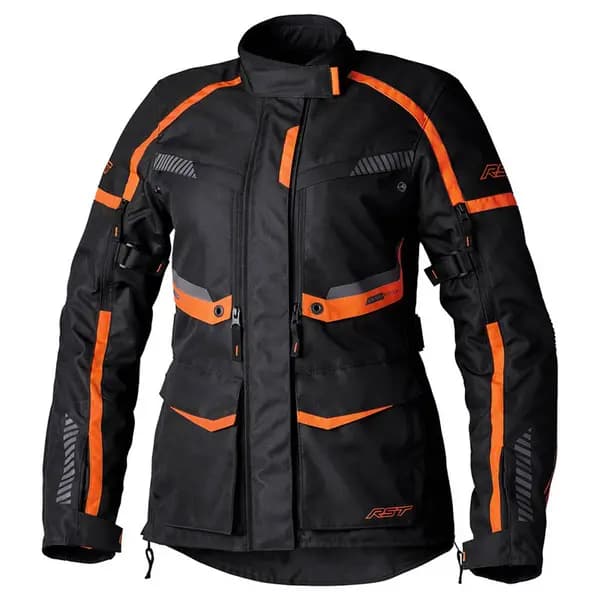 RST Maverick Evo Ladies Jacket Black Orange Size 12