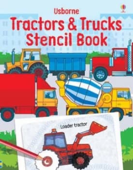 Tractors Stencil Book Paperback