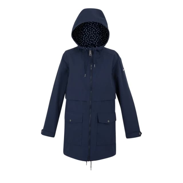 Womens waterproof jacket Regatta Navaeh Bleu Female 36
