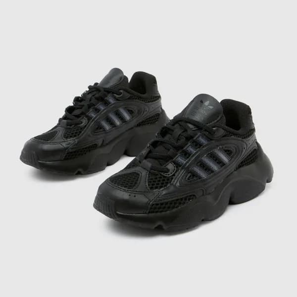 adidas Black ozmillen Junior trainers Black UK 11