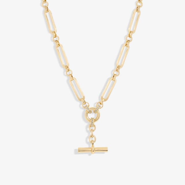 Jon Richard Gold Plated T Bar Necklace Jewellery Sets One Size Gold 72197210000