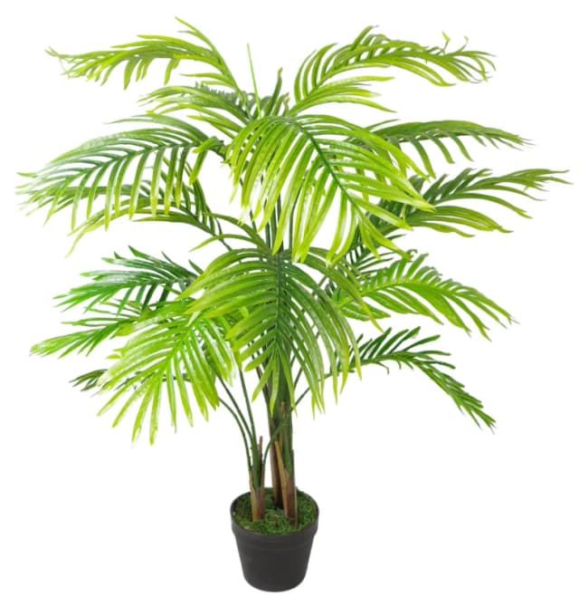 Leaf 130cm Artificial Areca Palm Tree - Extra Large Green