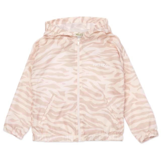 Kenzo Kids Printed Water-Resistant Windbreaker Sand female 4Y