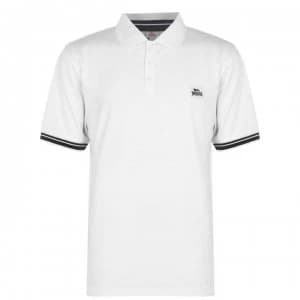 Lonsdale Jersey Polo Shirt Mens - White/Navy