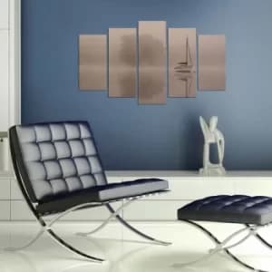 5PMX-085 Multicolor Decorative MDF Painting (5 Pieces)