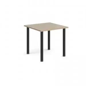 Rectangular Black radial leg meeting table 800mm x 800mm - barcelona