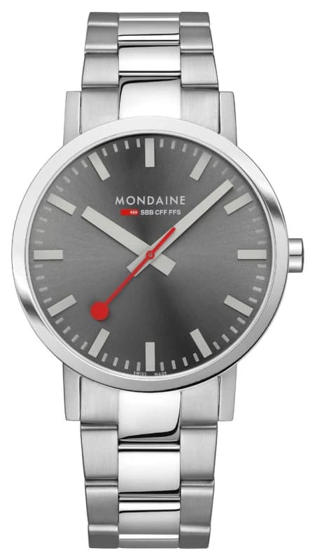 Mondaine A660.30360.81SBJ Mens Classic (40mm) Grey Sunray Watch