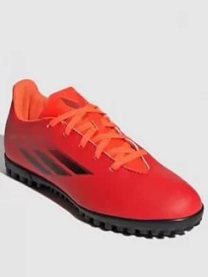 Adidas Junior X Speed Form.4 Astro Turf Football Boot, Red, Size 1