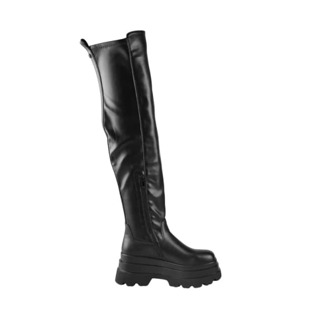 Buffalo Womens boots Buffalo Jupiter Overknee Noir Female 40