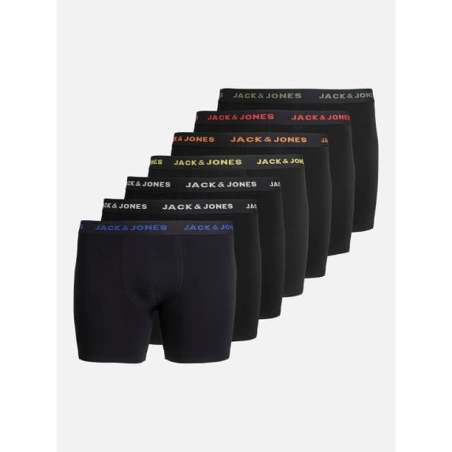 Jack and Jones 7-pack Basic Trunks Plus Size Mens Black male 2X Large