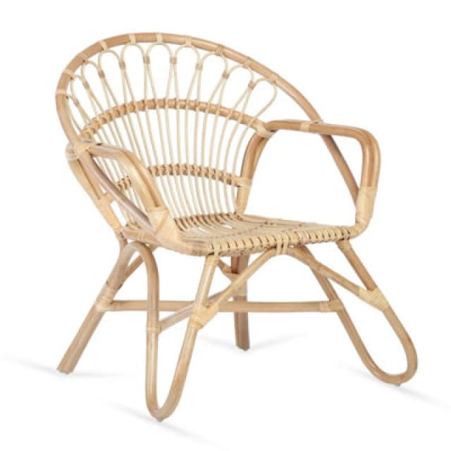 Desser Nordic Indoor Rattan Chair In Natural (H)84Cm X (W)83Cm X (D)72Cm