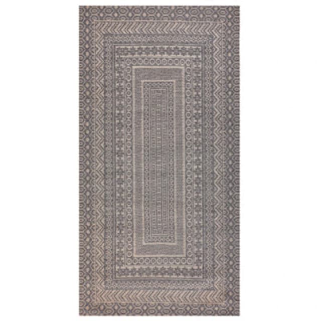 Beliani Rug Baglar Grey 80 X 150 Cm Jute