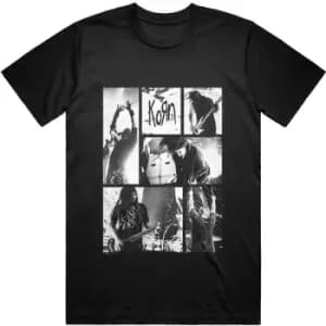 Korn - Blocks Unisex Large T-Shirt - Black