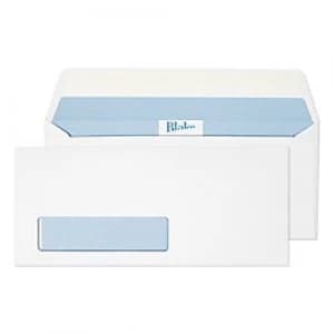PREMIUM Envelopes 241 x 105mm 120 gsm Ultra White Wove Pack of 500