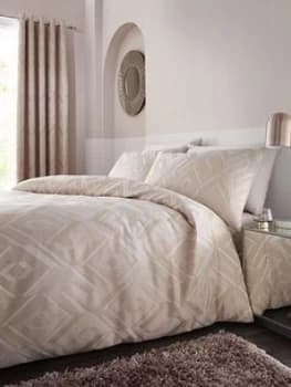 Catherine Lansfield Myles Jacquard Duvet Cover Set