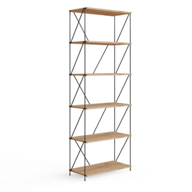 Leyo 6 Tier Storage Rack Wotan Oak