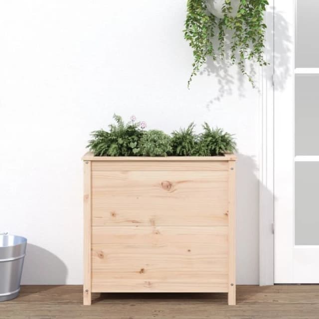 vidaXL Garden Planter 82.5x40x78cm Solid Wood Pine, Brown 825282