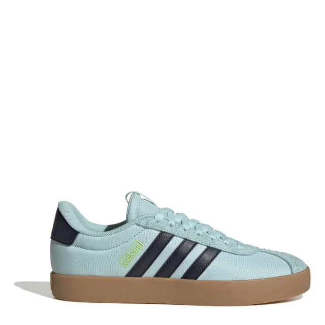 adidas VL Court 3.0 Shoes Womens Aqua/Ink/Lucd female 4 (36.7)