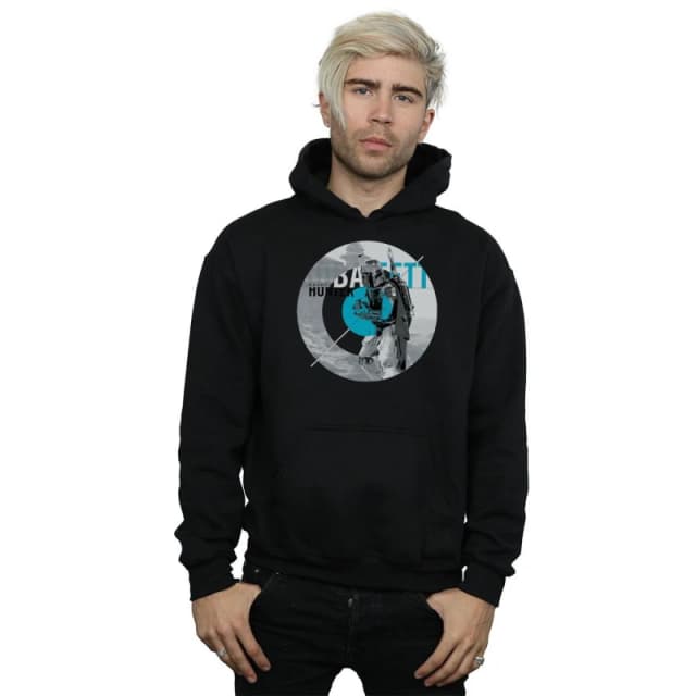 Star Wars Star Wars Men Boba Fett Bounty Hunter Circle Hoodie in Black Size: Small Black S Male 5057864036824