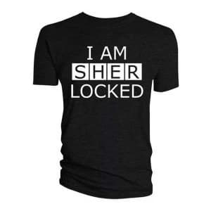 Sherlock - I am Sherlocked Mens Medium T-Shirt - Black