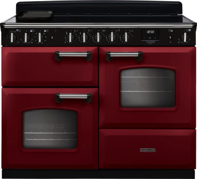 Rangemaster CLDLO110EIPBOR/CM1 Classic Deluxe OC 110cm Induction Range Cooker Chrome Trim 14764 - BORDEAUX CLDLO110EIPBOR/CM1