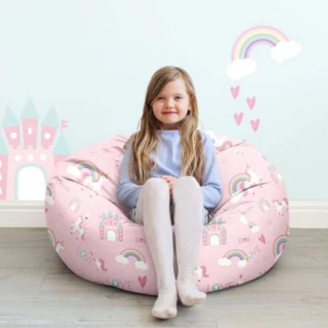 Rucomfy Unicorn Castle Classic Children'S Beanbag Multi TUTPA Unisex