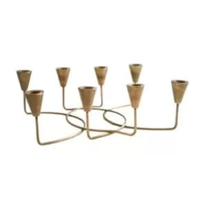 Ivyline Circular 8 PC Candle Holder in Antique Bronze