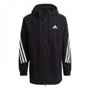 adidas 3 Stripe Tape Jacket Mens - Black/White