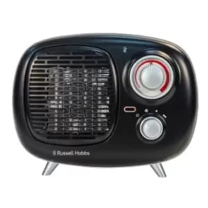 Russell Hobbs RHRETPTC2001B Black Retro 1.5kW Ceramic Heater