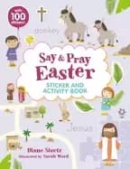 say and pray bible easter sticker and activity book