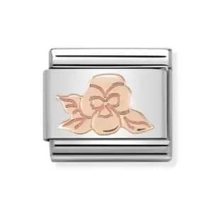 Nomination Classic Rose Gold Violet Charm