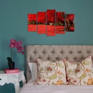 5MX-145 Multicolor Decorative MDF Painting (5 Pieces)