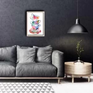 KCT-058 Multicolor Decorative Framed MDF Painting